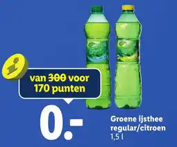 Lidl Groene ijs thee regular citroen aanbieding
