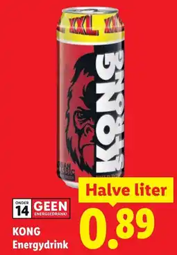 Lidl Kong Energydrink aanbieding