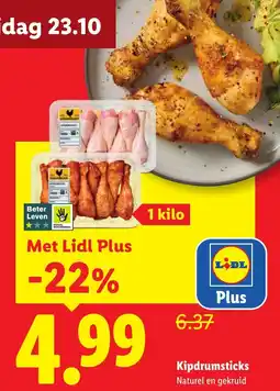 Lidl Kipdrumsticks aanbieding