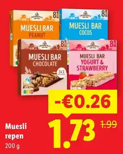 Lidl Crownfield Muesli repen aanbieding