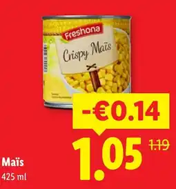Lidl Freshona Crispy Maïs aanbieding