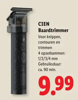 Lidl Cien Baardtrimmer aanbieding
