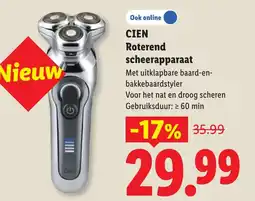 Lidl Cien Roterend scheerapparaat aanbieding