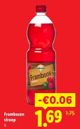 Lidl Solevita Framboos siroop aanbieding