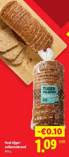 Lidl Tijger volkorenbrood aanbieding
