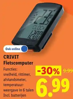 Lidl Crivit Fietscomputer aanbieding