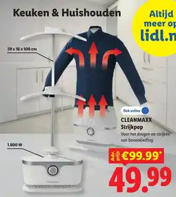 Lidl Cleanmaxx Strijkpop aanbieding