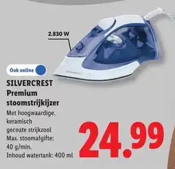 Lidl Silvercrest Premium stoomstrijkijzer aanbieding