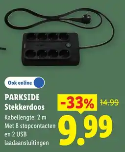 Lidl Parkside Stekkerdoos aanbieding