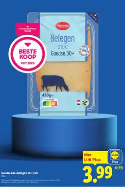 Lidl Milbona Goudse kaas belegen 30+ stuk aanbieding