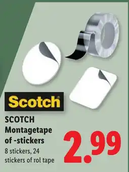 Lidl Scotch Montagetape of -stickers aanbieding