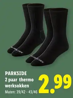 Lidl Parkside thermosokken aanbieding