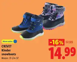 Lidl CRIVIT Kinder snowboots aanbieding