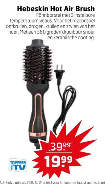 Trekpleister Hebeskin Hot Air Brush aanbieding