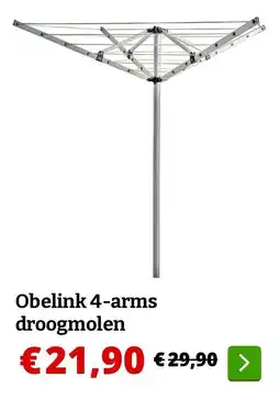 Obelink Obelink 4-arms droogmolen aanbieding