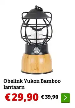 Obelink Obelink Yukon Bamboo lantaarn aanbieding