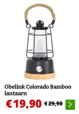 Obelink Obelink Colorado Bamboo lantaarn aanbieding