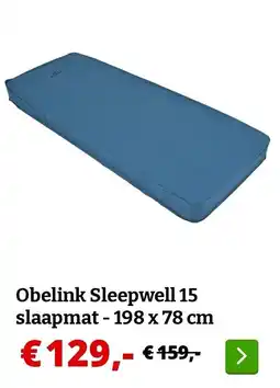Obelink Obelink Sleepwell 15 slaapmat aanbieding