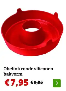 Obelink Obelink ronde siliconen bakvorm aanbieding