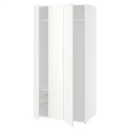 IKEA Lastare Kledingkastcombinatie, wit, 100x62x201 cm aanbieding