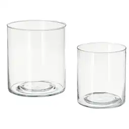 IKEA Pilfink Kandelaar set van 2, helder glas aanbieding