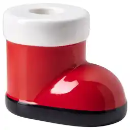 IKEA Vinterfint Kandelaar, Kerstmannenlaars rood/wit, 7 cm aanbieding