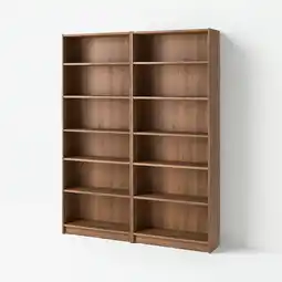 IKEA Billy: bruine, houten, aan de muur gemonteerde, rechthoekige planken voor opslag aanbieding
