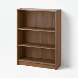 IKEA Een walnoot billy boekenkast met 3 planken voor thuisopslag aanbieding