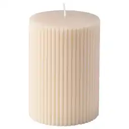 IKEA SnÖsiska Geurloze stompkaars, ecru, 10 cm aanbieding