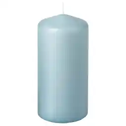 IKEA Dagligen Geurloze stompkaars, bleekblauw, 14 cm 40 hr aanbieding