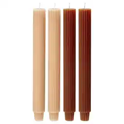 IKEA HÖstagille Geurloze kroonkaars, bruinoranje/beige, 25 cm aanbieding