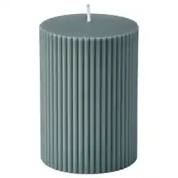 IKEA SnÖsiska Geurloze stompkaars, donker grijsgroen, 10 cm aanbieding