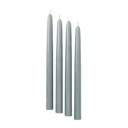 IKEA Klokhet Geurloze puntkaarsen, donker grijsgroen, 25 cm aanbieding