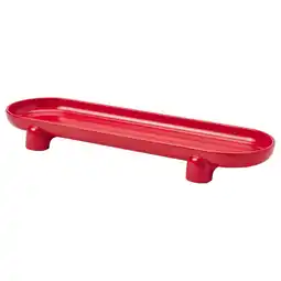 IKEA Vinterfint Kaarsenschotel, rood, 42x13x4.5 cm aanbieding