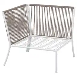 IKEA SegerÖn tuinstoel, wit met bruin touw, modern design, duurzame materialen aanbieding