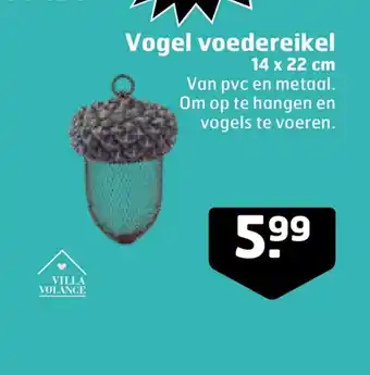 Trekpleister Vogel voedereikel 14 x 22 cm aanbieding