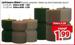 Dekamarkt Led kaars ribbel aanbieding