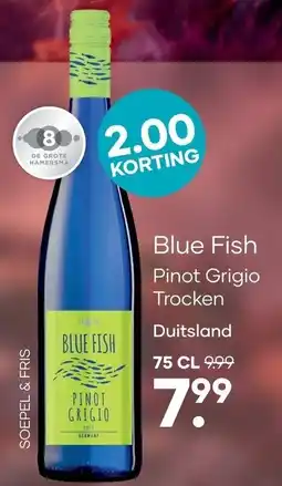 Mitra Blue Fish Pinot Grigio Trocken aanbieding
