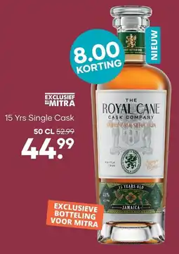 Mitra The Royal Cane 15 Yrs Single Cask aanbieding