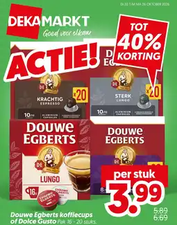 Dekamarkt Douwe Egberts koffie aanbieding