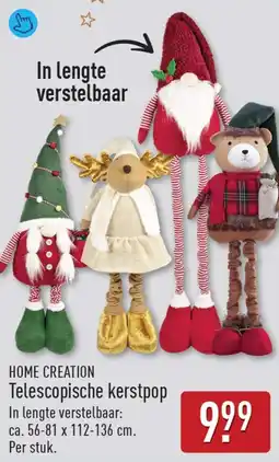 ALDI Home Creation Telescopische kerstpop aanbieding
