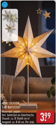 ALDI Home Creation LED kerstster aanbieding