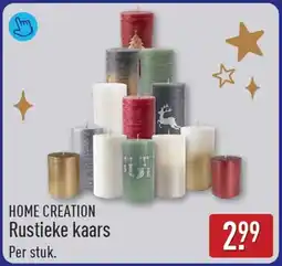 ALDI Home Creation Rustieke kaars aanbieding