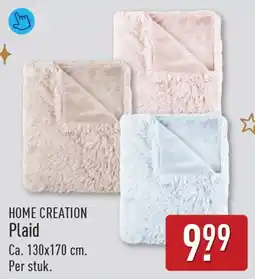 ALDI Home Creation Plaid aanbieding