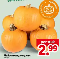 Dekamarkt Halloween pompoen aanbieding