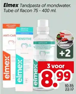 Dekamarkt Elmex Tandpasta of mondwater aanbieding
