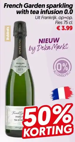 Dekamarkt French Garden sparkling with tea infusion 0.0 aanbieding