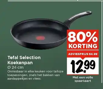 Vomar Voordeelmarkt Tefal Selection Koekenpan 24 cm aanbieding