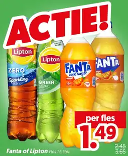 Dekamarkt Fanta of Lipton aanbieding