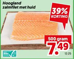 Dekamarkt Hoogland zalmfilet met huid aanbieding